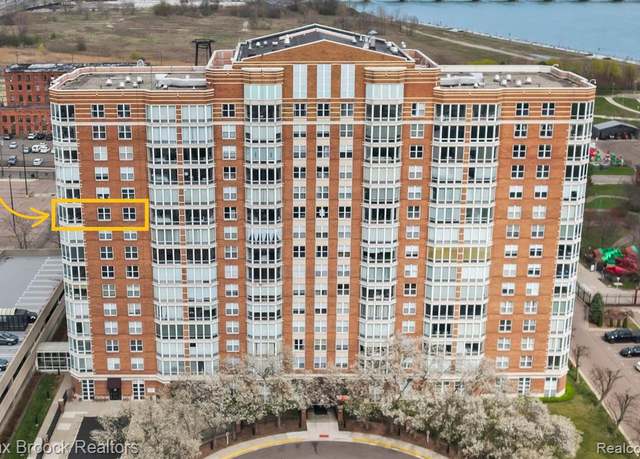 Property at 250 E HARBORTOWN Dr #1003, Detroit, MI 48207 5000, 2 beds, 2 baths