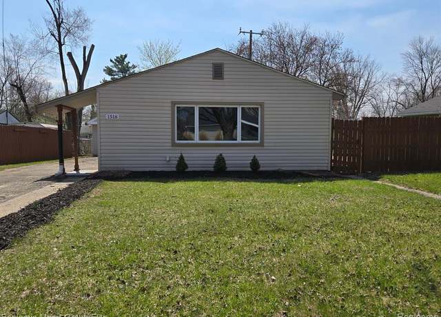 Property at 1518 MELVIN St, Ypsilanti, MI 48198 6540, 3 beds, 1 bath