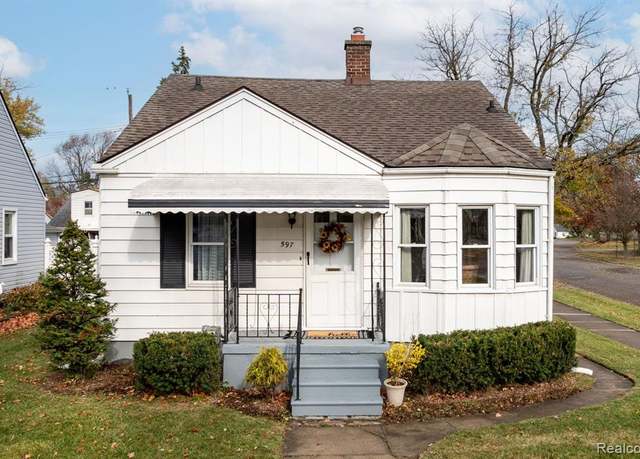 Property at 597 MARKLE Ave, Pontiac, MI 48340 3022, 3 beds, 1 bath