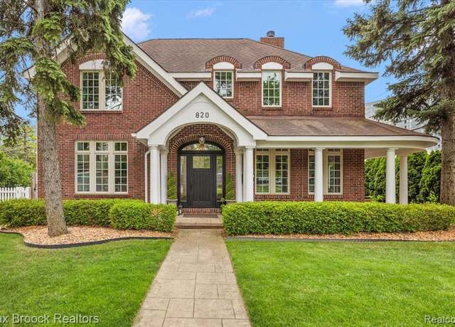 Property at 820 Hazel St, Birmingham, MI 48009 6742, 4 beds, 4.5 baths
