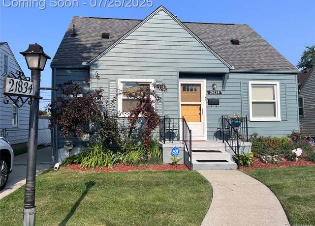 Property at 21834 CUSHING Ave, Eastpointe, MI 48021 2492, 2 beds, 1 bath