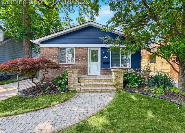 Property at 414 Gardenia Ave, Royal Oak, MI 48067 3647, 3 beds, 1 bath