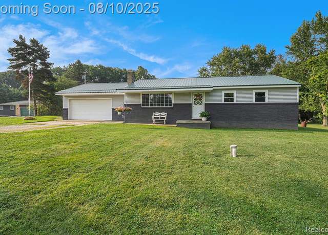 Property at 5195 Merwin Rd, Lapeer, MI 48446 9694, 3 beds, 2 baths