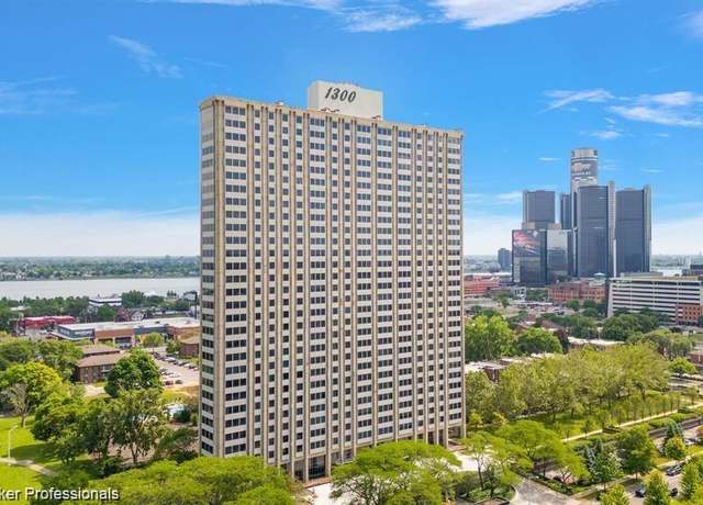 Property at 1300 - 2303 Lafayette Blvd, Detroit, MI 48207, 1 bed, 1 bath