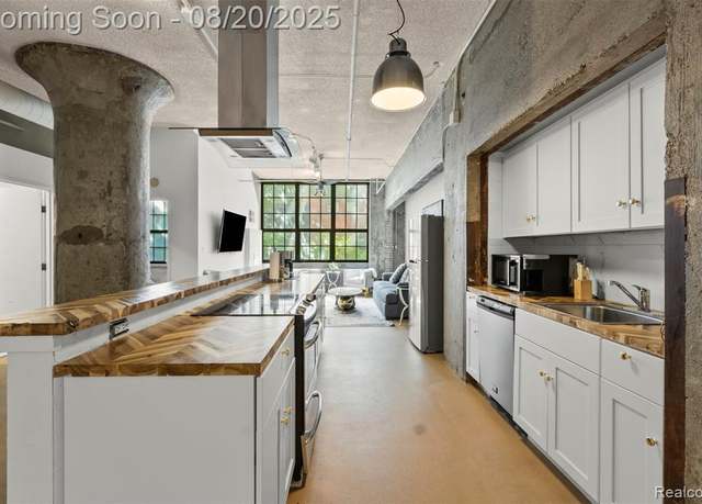 Property at 6533 East Jefferson Unit 42/116T, Detroit, MI 48207, 2 beds, 1 bath