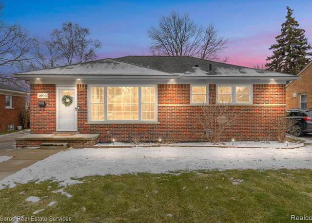 Property at 1606 Genesee Dr, Royal Oak, MI 48073 4709, 3 beds, 1 bath