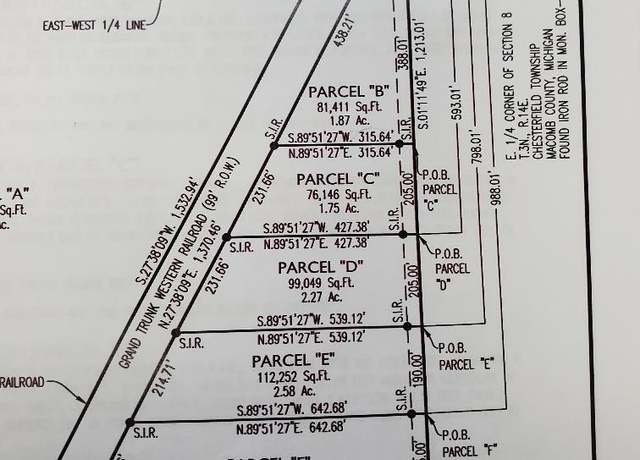 Property at 53737 Bates Rd, Chesterfield, MI 48051