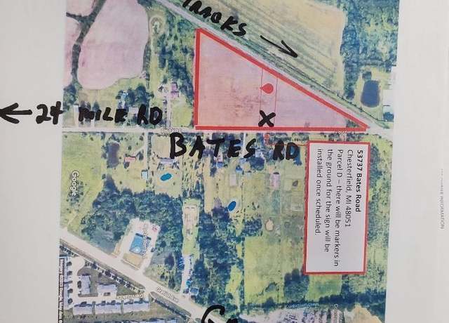 Property at 53659 Bates Rd, Chesterfield, MI 48051
