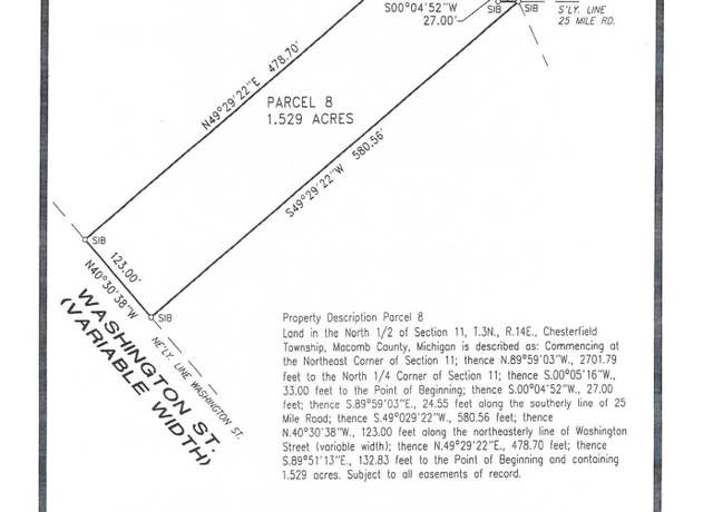 Property at 54840 Washington St, Chesterfield, MI 48047