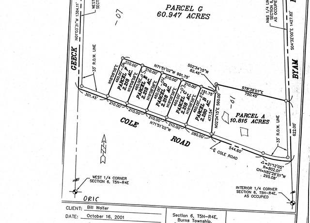Property at Lot  "B"  Cole Rd E Cole Rd, Bancroft, MI 48414