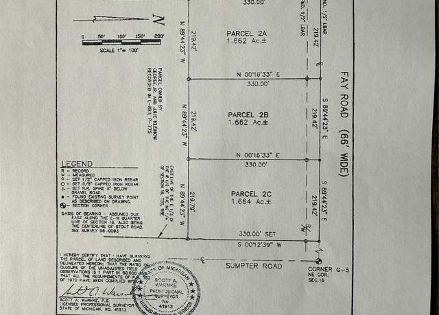 Property at 0 Fay Rd, Carleton Village, MI 48117