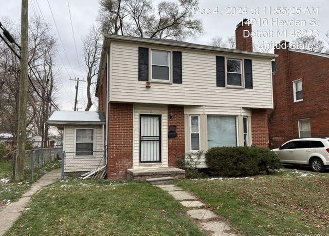 Property at 14910 Heyden St, Detroit, MI 48223, 4 beds, 1.5 baths
