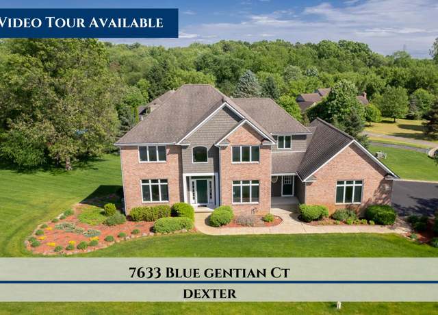 Property at 7633 Blue Gentian Ct, Dexter, MI 48130, 4 beds, 3 baths