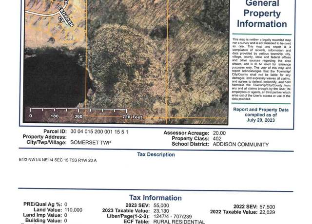 Property at VL E Chicago Hwy, Somerset Center, MI 49282
