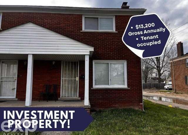 Property at 9521 Brace St, Detroit, MI 48228, 2 beds, 1 bath