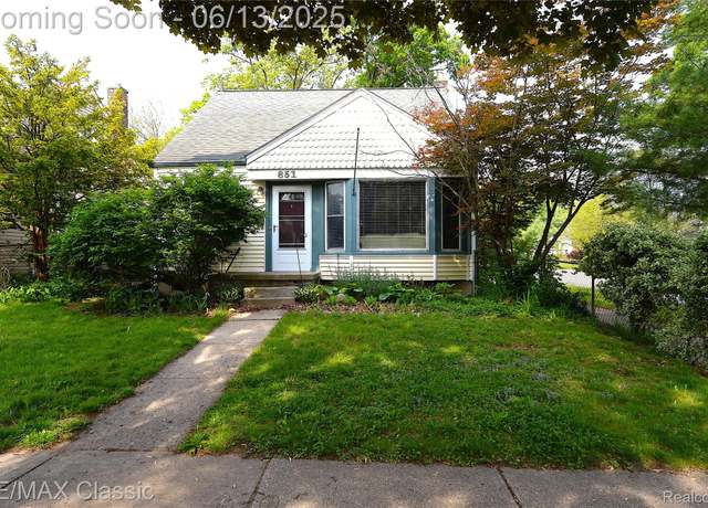 Property at 851 Flowerdale St, Ferndale, MI 48220, 3 beds, 2 baths