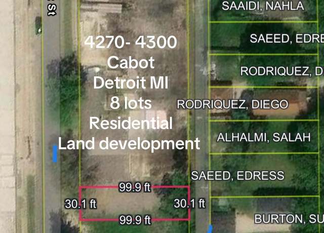 Property at 4300 Cabot St, Detroit, MI 48210