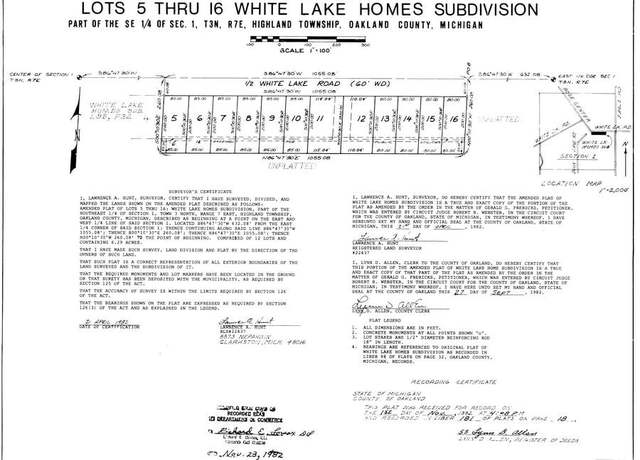 Property at N/A White Lake Rd, Highland, MI 48356
