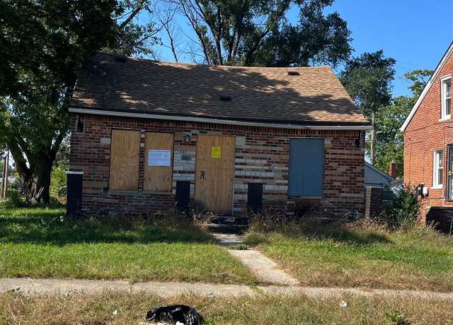 Property at 20401 Washburn St, Detroit, MI 48221, 2 beds, 1 bath