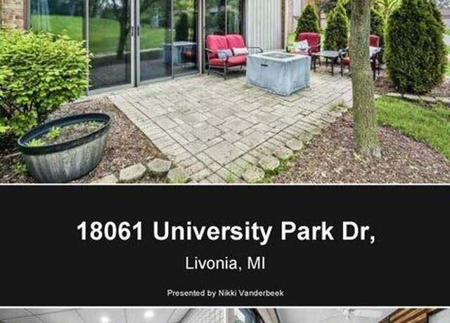 Property at 18061 University Park Dr #46, Livonia, MI 48152, 2 beds, 2 baths