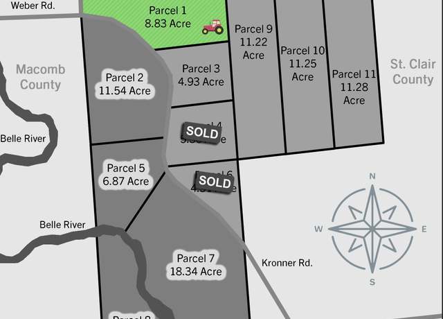 Property at 00 Weber Rd, 4001-001, Parcel 1 Rd, Columbus, MI 48063