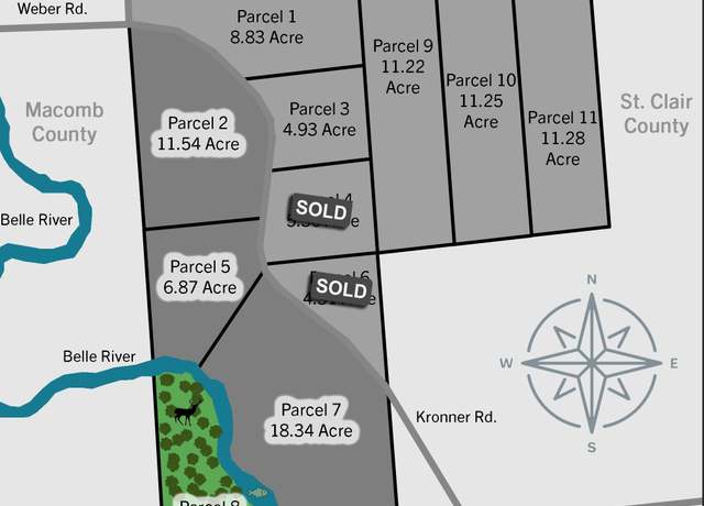 Property at 00 Meskill Rd, 4001 - 070, Parcel 8 & 1001-000 Rd, Columbus Township, MI 48063