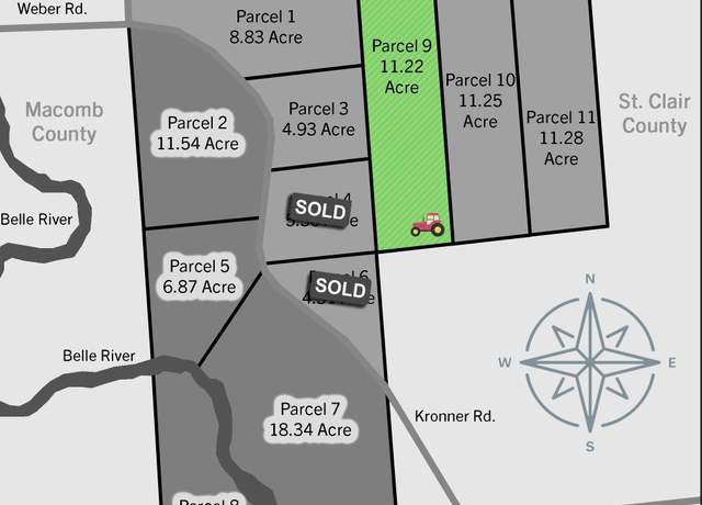 Property at 00 Weber Rd, 4001 - 080, Parcel 9 Rd, Columbus, MI 48063