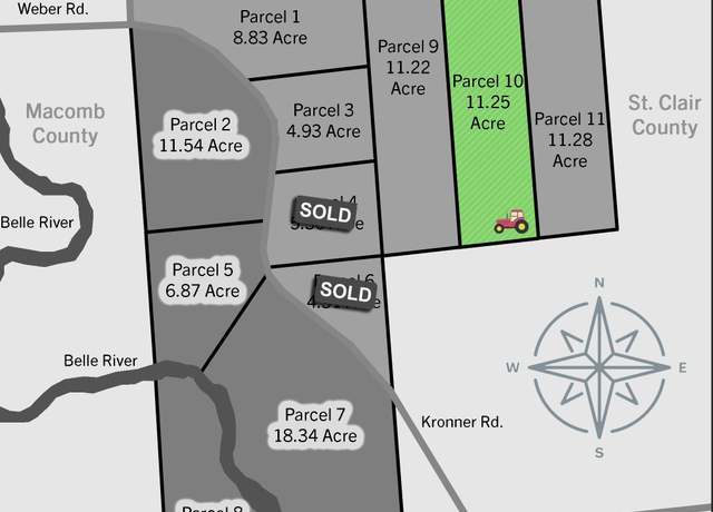 Property at 00 Weber Rd, 4001 - 090, Parcel 10 Rd, Columbus, MI 48063