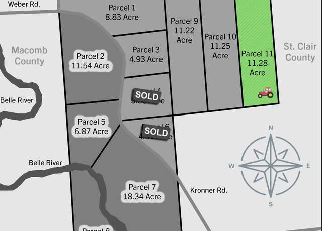 Property at 00 Weber Rd, 4001-100, Parcel 11 Rd, Columbus, MI 48063