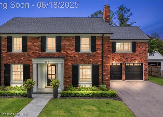 Property at 586 Fairfax St, Birmingham, MI 48009, 4 beds, 4 baths
