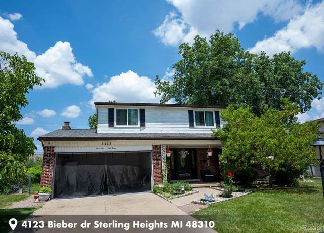Property at 4123 Bieber Dr, Sterling Heights, MI 48310, 4 beds, 1.5 baths