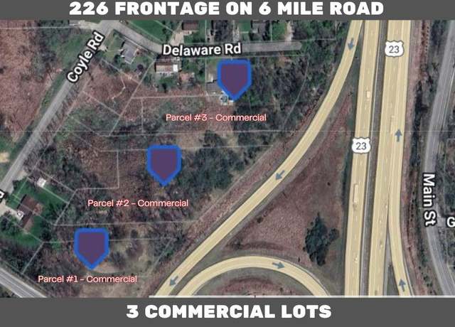 Property at 0 Six Mile Rd, Whitmore Lake, MI 48189