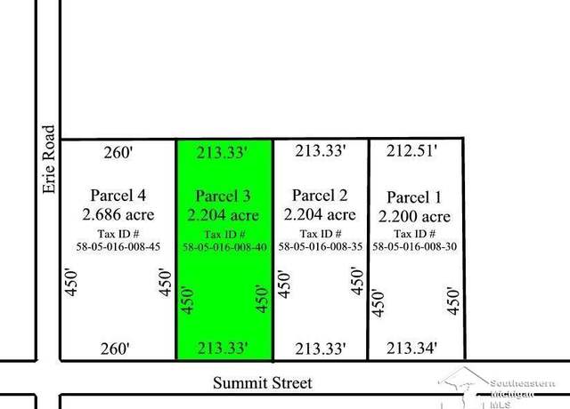 Property at 016-008-40 Summit St, Erie, MI 48133