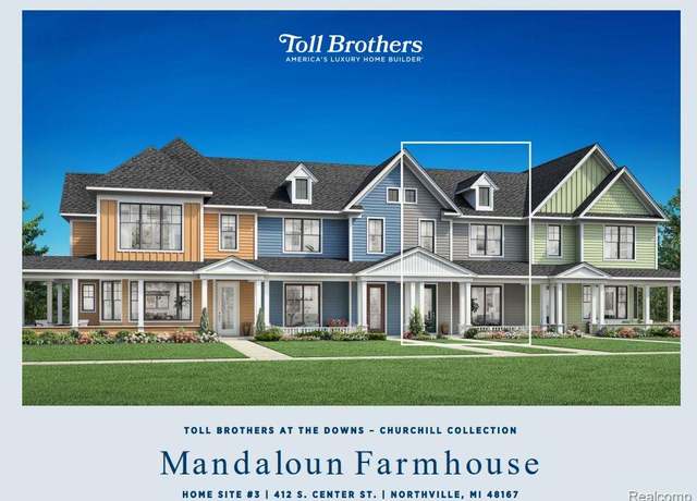 Property at 412 S Center St, Northville, MI 48167, 3 beds, 2.5 baths