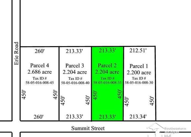 Property at 016-008-35 Summit St, Erie, MI 48133