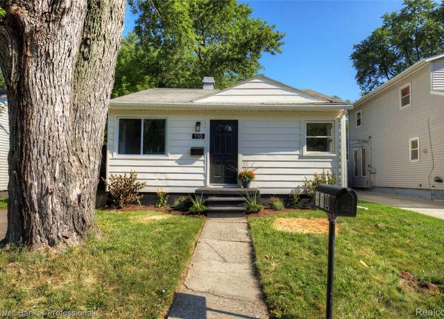 Property at 110 W Tennyson Ave, Pontiac, MI 48340, 2 beds, 1 bath