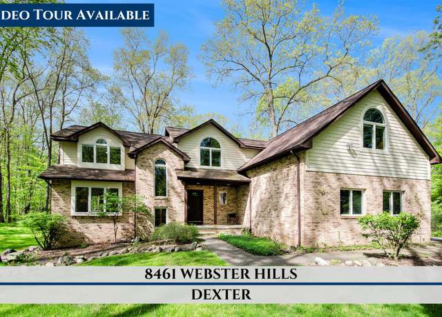 Property at 8461 Webster Hills Rd, Dexter, MI 48130, 4 beds, 2.5 baths