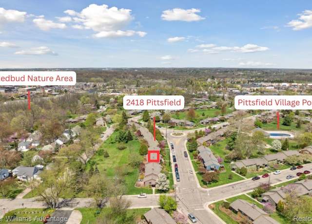 Property at 2418 Pittsfield Blvd, Ann Arbor, MI 48104, 2 beds, 1 bath