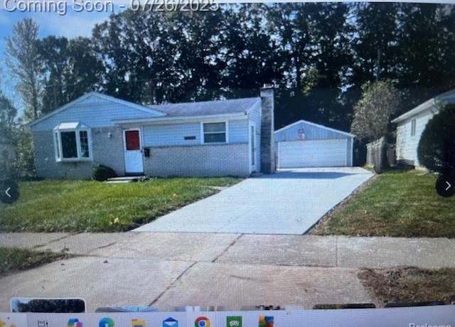 Property at 15730 Colbert St, Romulus, MI 48174, 3 beds, 1 bath