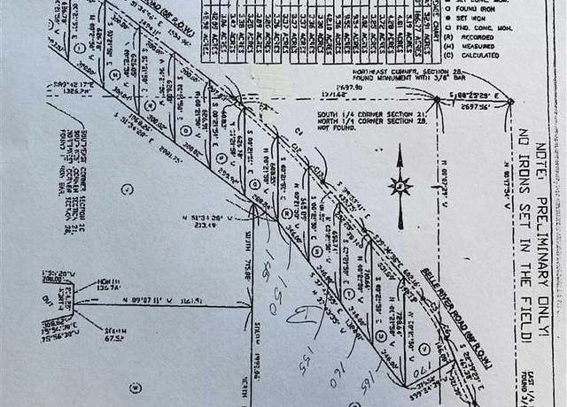 Property at 00 Belle River Lot Q Rd, Riley, MI 48041