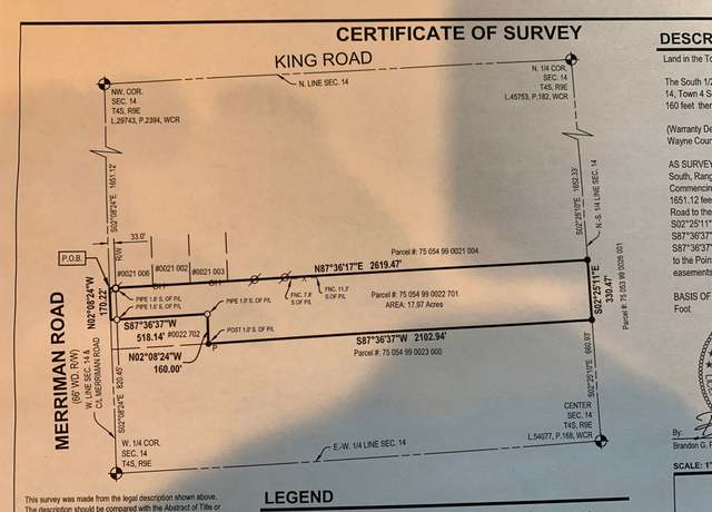 Property at Vacant Merriman Rd, New Boston, MI 48164, 2 baths