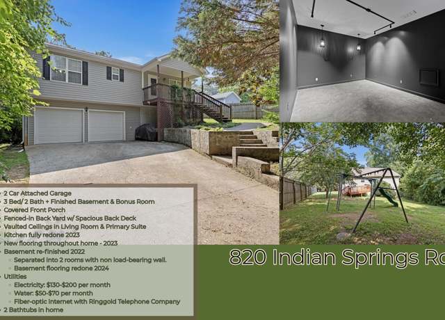 Property at 820 Indian Springs Rd, Ringgold, GA 30736, 3 beds, 2 baths