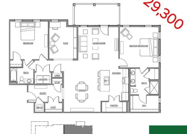 Property at 2002 Gildridge Dr #201, Nashville, TN 37221, 2 beds, 2 baths