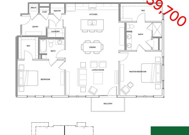 Property at 2002 Gildridge Dr #203, Nashville, TN 37221, 2 beds, 2 baths