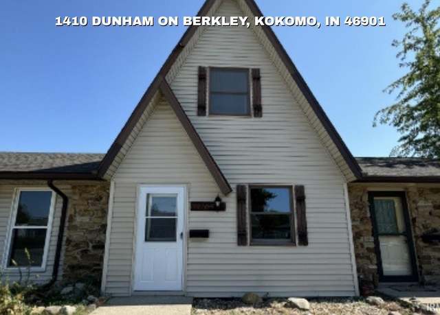 Property at 1410 Dunham ON Berkley, Kokomo, IN 46901, 1 bed, 1.5 baths