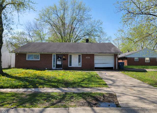 Property at 3755 N Brentwood Ave, Indianapolis, IN 46235, 3 beds, 1.5 baths