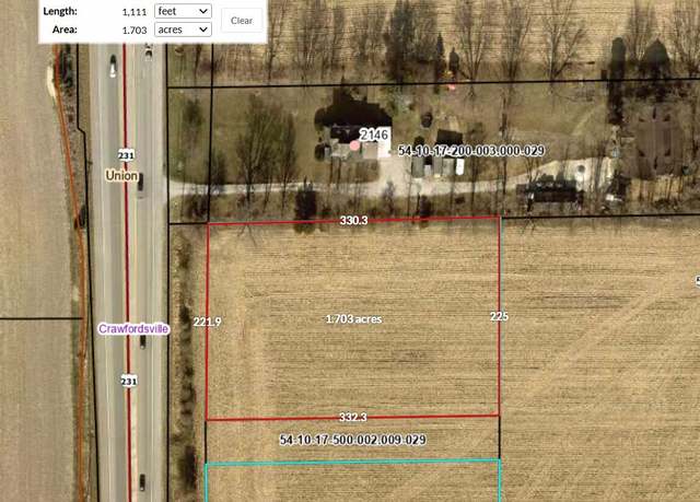 Property at TBD S US 231, Crawfordsville, IN 47933