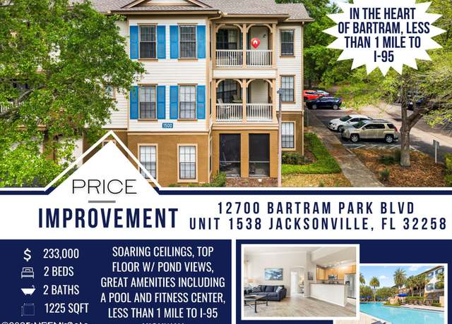 Property at 12700 Bartram Park Blvd #1538, Jacksonville, FL 32258, 2 beds, 2 baths