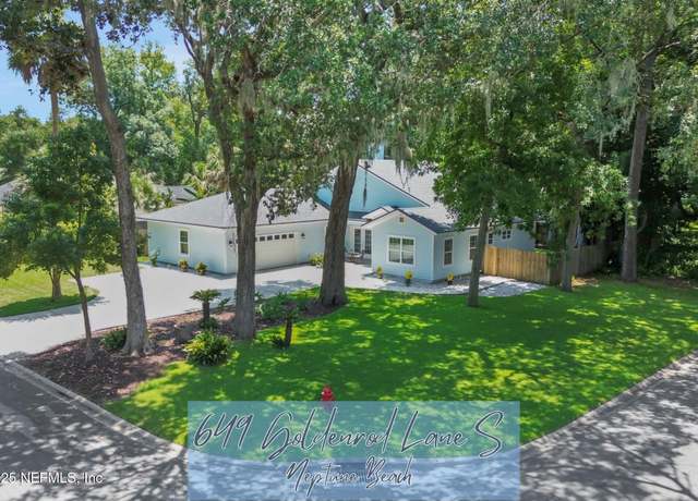 Property at 649 Goldenrod Ln S, Neptune Beach, FL 32266, 3 beds, 2 baths