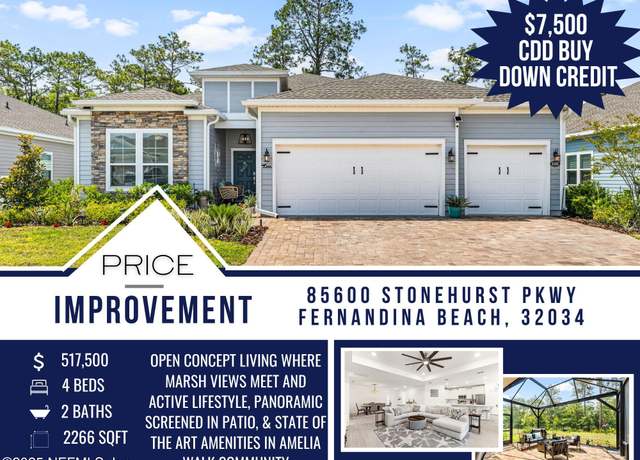 Property at 85600 Stonehurst Pkwy, Fernandina Beach, FL 32034, 4 beds, 2 baths